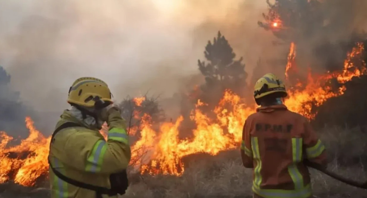 Incendio en Córdoba. Foto: NA.