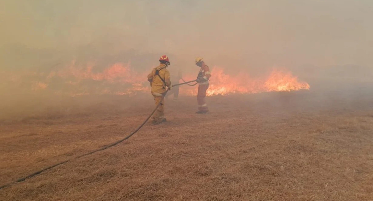 Graves incendios en Córdoba. Foto: NA