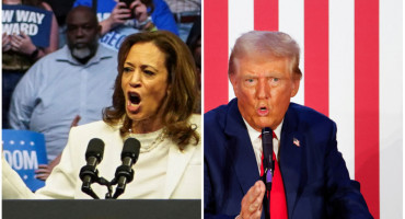 Kamala Harris y Donald Trump. Foto: Reuters.