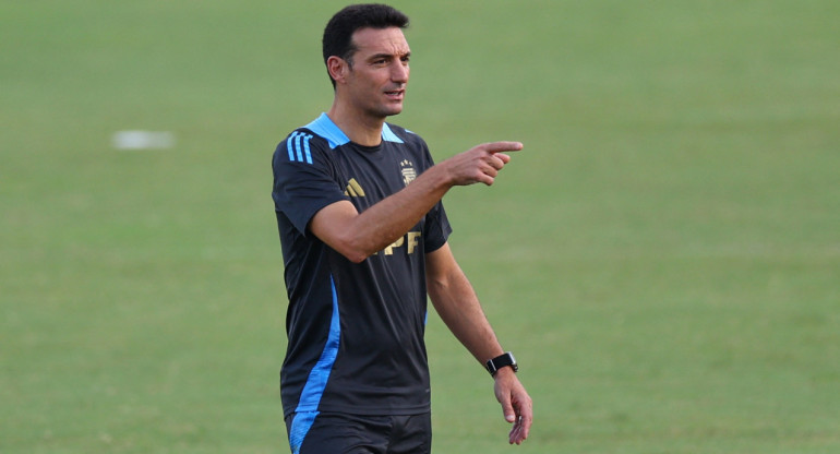 Lionel Scaloni, técnico de la Selección Argentina. Foto: Reuters.