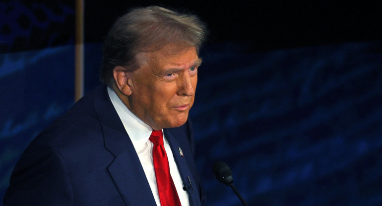 Debate presidencial en Estados Unidos. Donald Trump. Foto: Reuters.