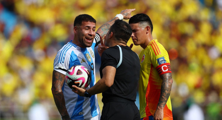 Nicolás Otamendi, el capitán de la Selección Argentina. Foto: Reuters.