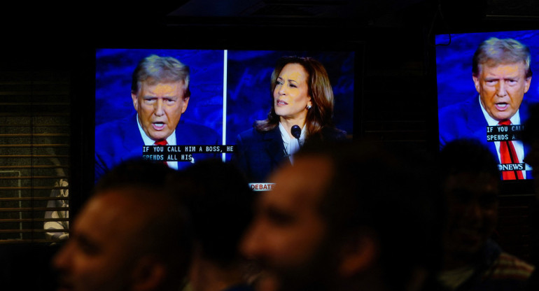 Debate presidencial en Estados Unidos entre Kamala Harris y Donald Trump. Foto: Reuters.