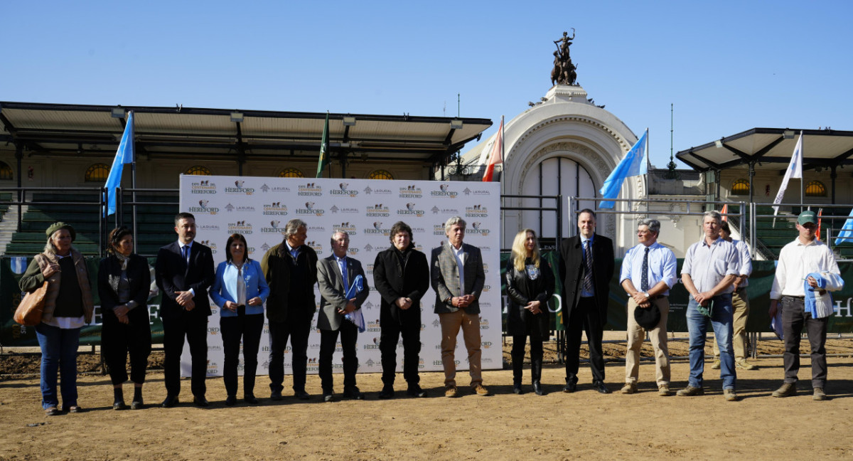 Javier Milei en La Rural. Foto: Presidencia