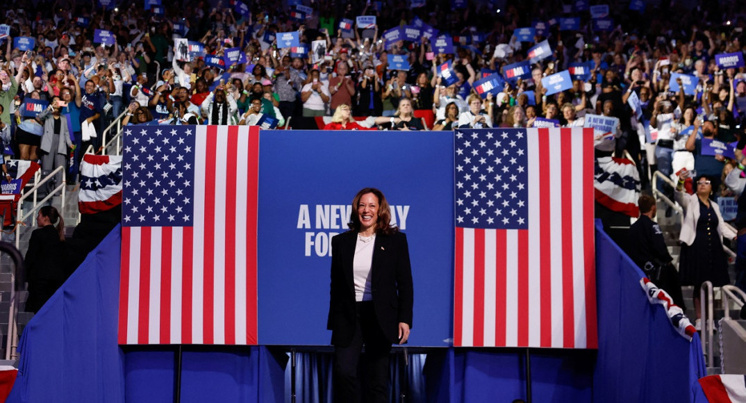 Kamala Harris, candidata a presidenta de Estados Unidos. Foto: Reuters