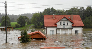 Históricas inundaciones en Viena, Austria. Foto: Reuters.