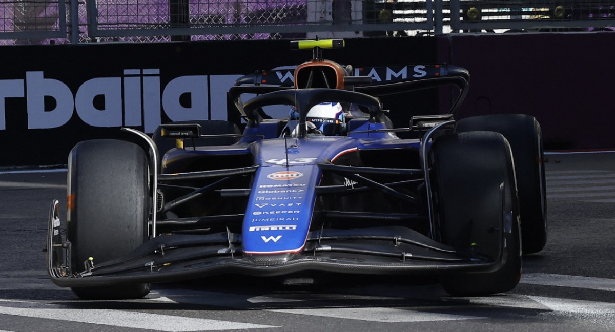 Franco Colapinto en el Gran Premio de Azerbaiyán de la Fórmula 1. Foto: Reuters.