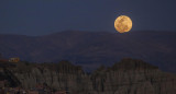 Eclipse de superluna en Bolivia. Foto: EFE.