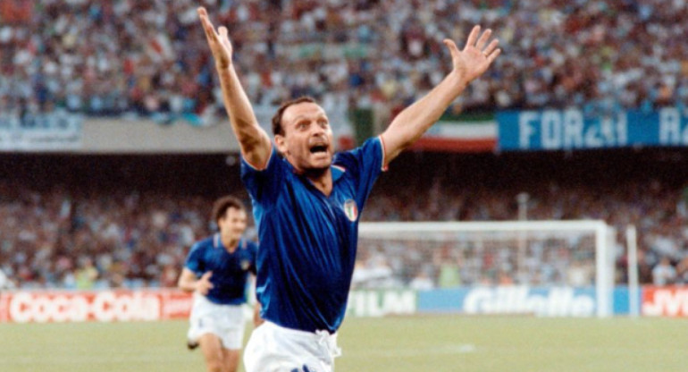 Salvatore "Toto" Schillaci, figura y goleador del Mundial de 1990. Foto: FIFA.