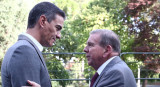 Pedro Sánchez y Edmundo González Urrutia. Foto: Reuters.