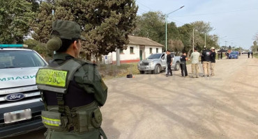 El lugar del accidente de Nico Mattioli. Foto: Aire de Santa Fe