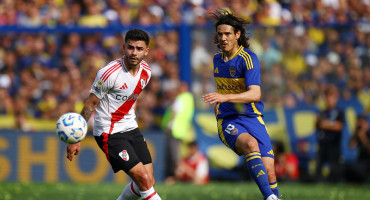 Edinson Cavani, Boca vs River. Foto: Reuters