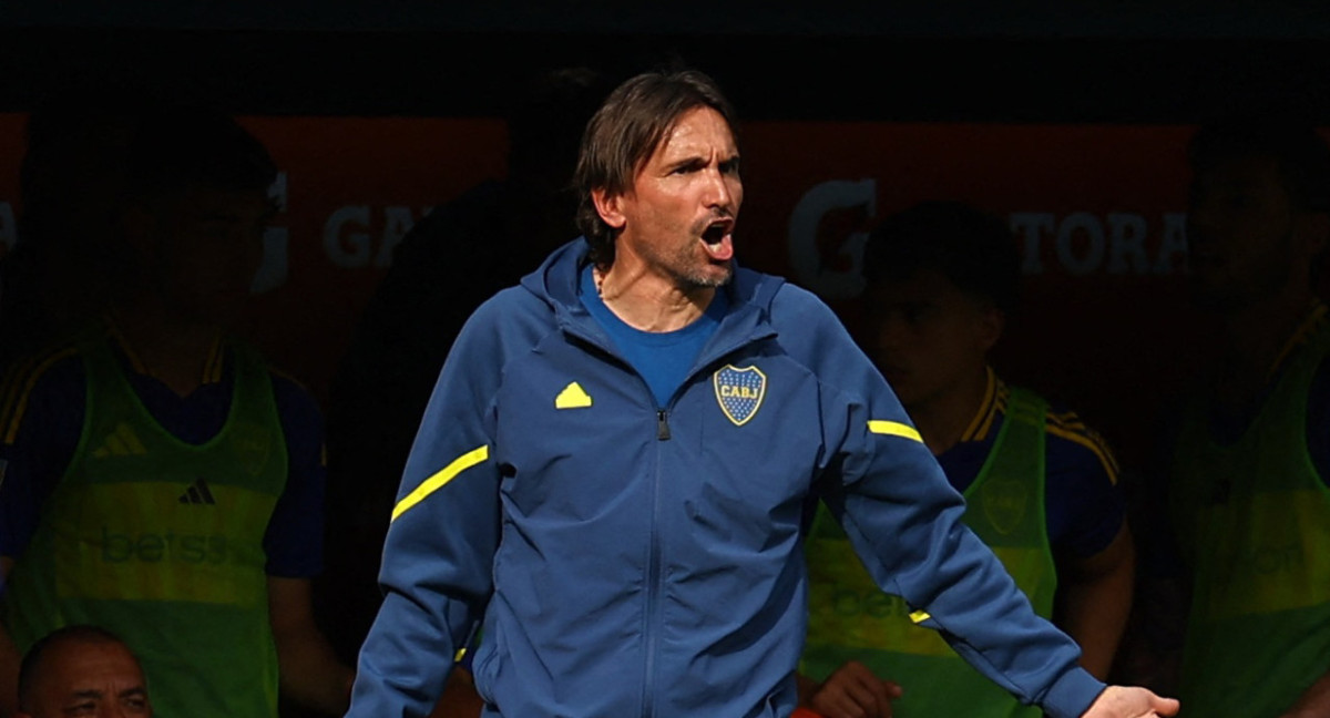 Diego Martínez, entrenador de Boca Juniors. Foto: Reuters