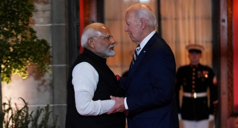 Narendra Modi y Joe Biden. Foto: Reuters