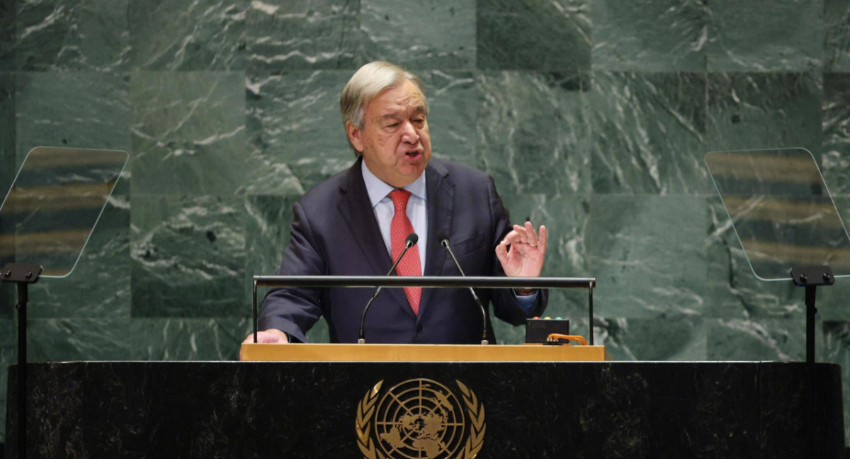 António Guterres en la Asamblea General de Naciones Unidas. Foto: EFE.