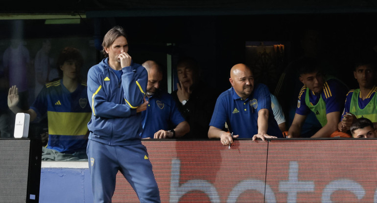 Diego Martínez, entrenador de Boca. Foto: EFE.