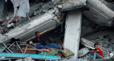 Destrozos en la Franja de Gaza. Foto: Reuters.