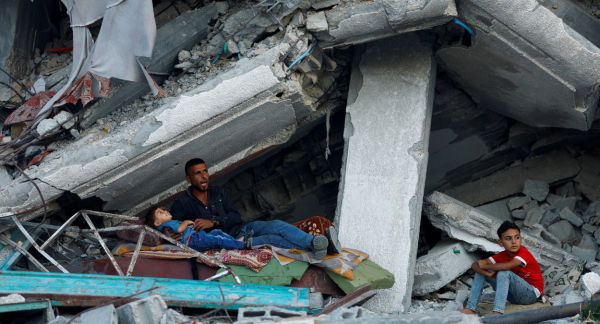 Destrozos en la Franja de Gaza. Foto: Reuters.