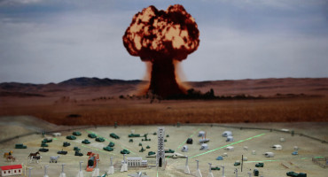 Un modelo de prueba nuclear. Foto: Reuters.