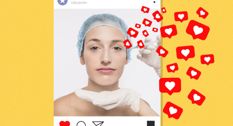 Filtros, Instagram, tratamientos estéticos. Foto Canal 26.