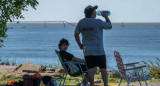 Calor en la Ciudad de Buenos Aires. Foto: Télam.