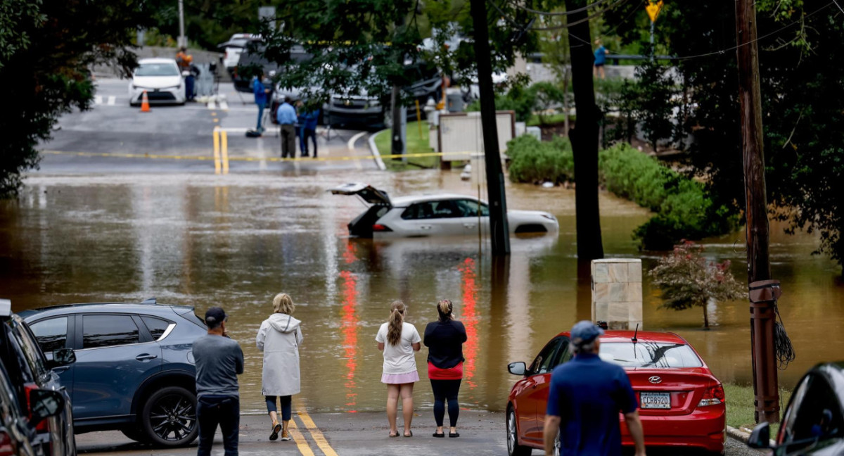 Huracán Helene en Estados Unidos. Foto: EFE.