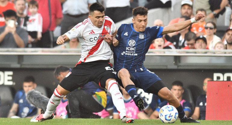 Marcos Acuña, River vs Talleres. Foto: X @RiverPlate