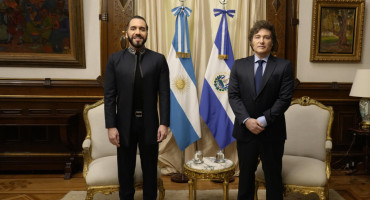 Nayib Bukele y Javier Milei. Foto: presidencia