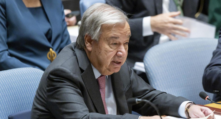 António Guterres, secretario general de la ONU. Foto: EFE.