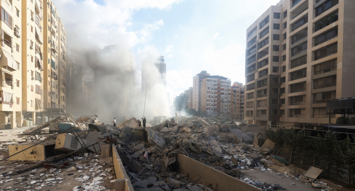 Combate entre Israel y Hezbollah en Medio Oriente. Foto: Reuters.