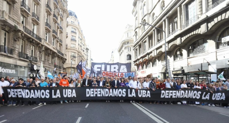 Marcha universitaria. Foto: NA