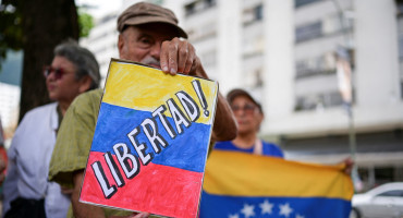 Protestas contra el Gobierno de Maduro, en Venezuela. Foto: Reuters.