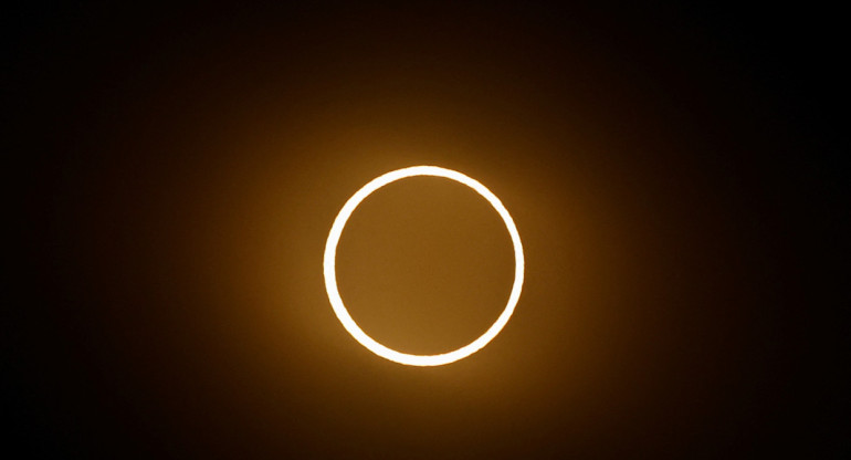 "El anillo de fuego", el eclipse del año. Foto: Reuters