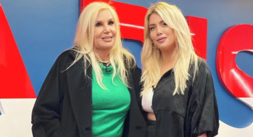 Susana Gimenez y Wanda Nara. Foto NA.