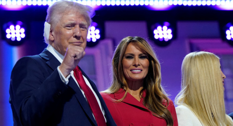 Melania y Donald Trump. Fuene: Reuters