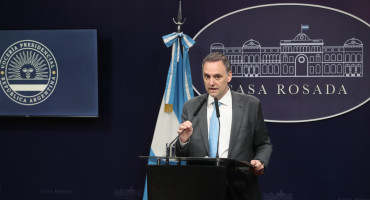 Manuel Adorni en la Casa Rosada. Foto: Presidencia.