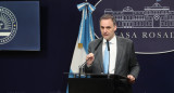 Manuel Adorni en la Casa Rosada. Foto: Presidencia.