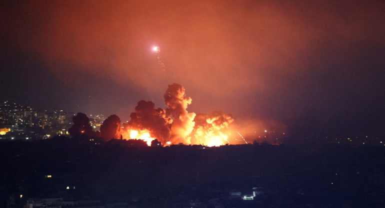 Bombardeos entre Israel y Hezbollah. Foto: Reuters.