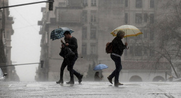 Lluvia en Buenos AIres. Foto: Reuters