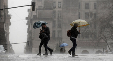 Lluvia en Buenos AIres. Foto: Reuters