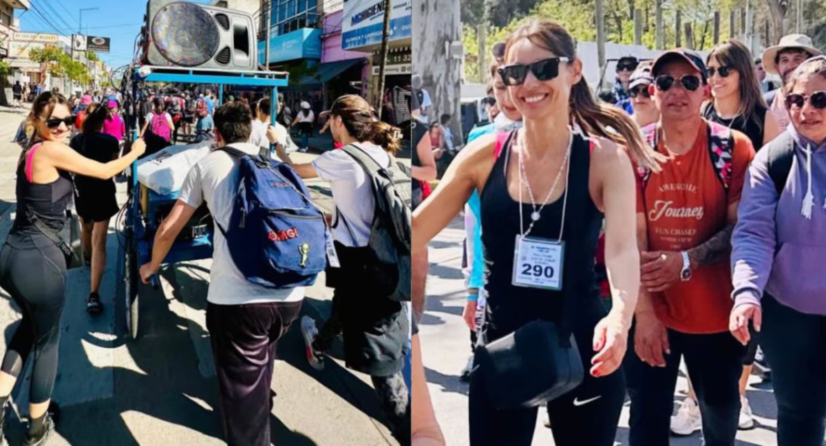 Pampita en la Peregrinación a Luján. Fotos: Instagram/pampitaoficial.