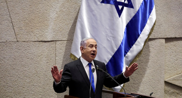 Benjamín Netanyahu, primer ministro de Israel. Foto: Reuters.