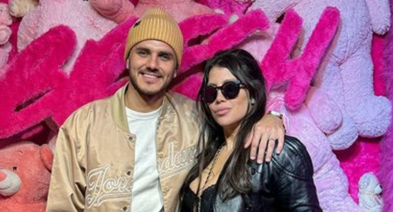 Mauro Icardi y Wanda Nara. Foto: Instagram.