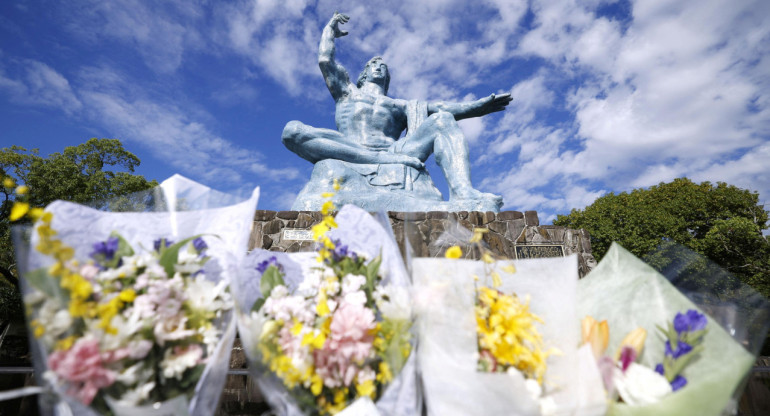 Estatua de la Paz en Nagasaki, Japón. Foto: Reuters.