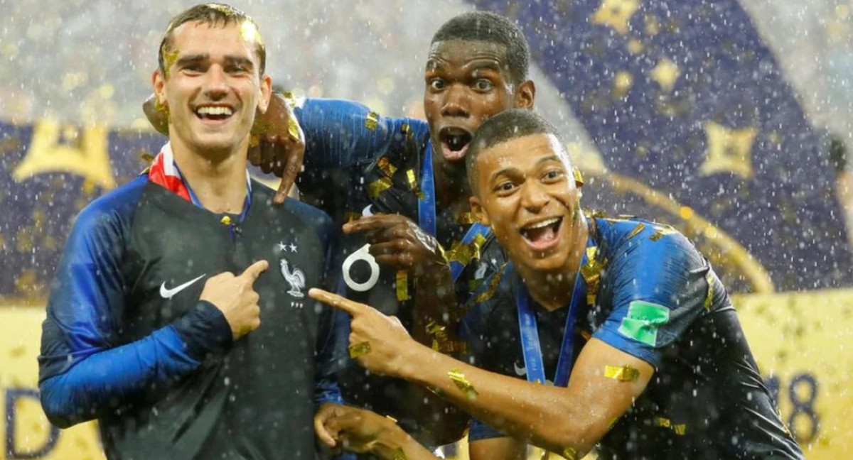 Paul Pogba fue campeón del mundo con Francia. Foto: NA.