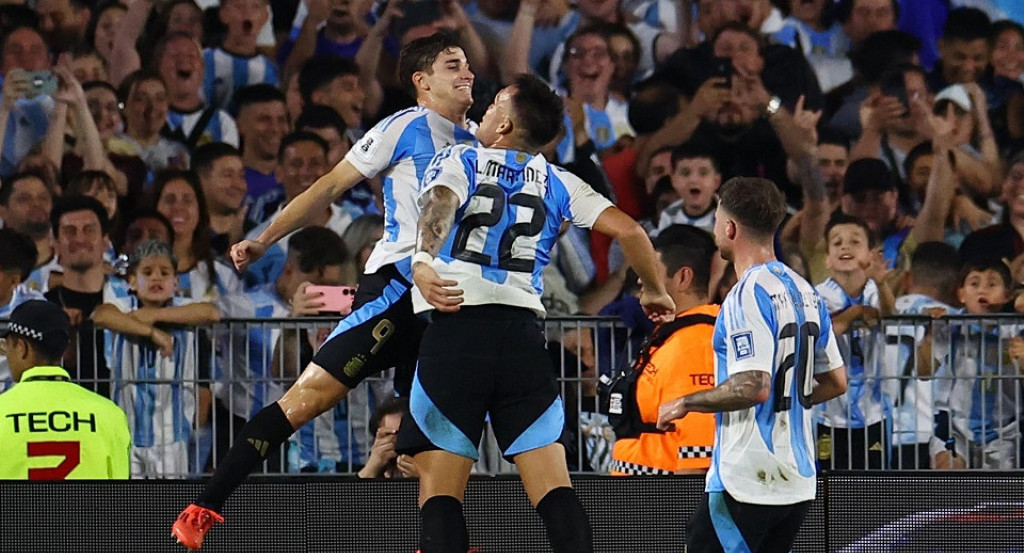 Gol de Julián Álvarez; Selección Argentina. Foto: Reuters.