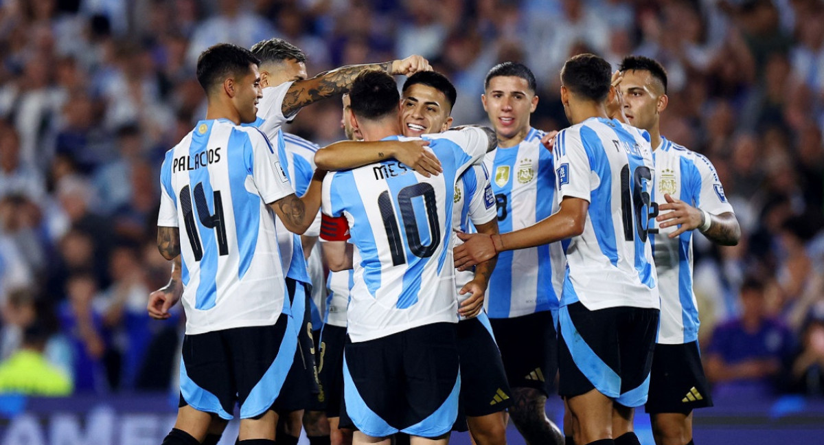 Gol de Thiago Almada; Selección Argentina. Foto: Reuters.