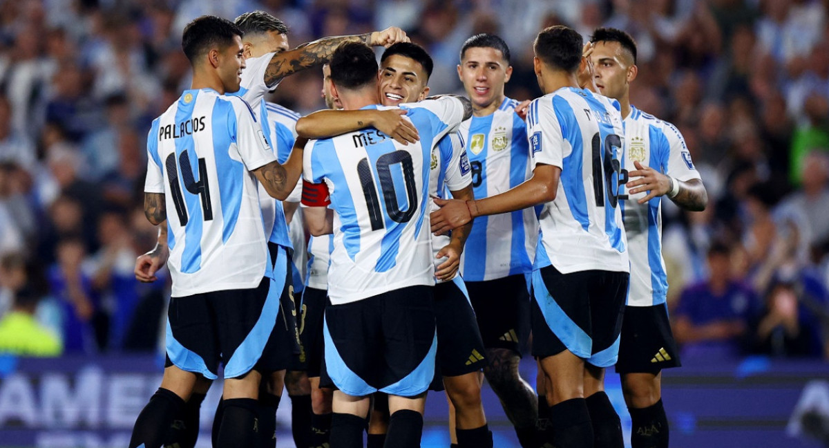 Gol de Thiago Almada; Selección Argentina. Foto: Reuters.