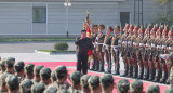 Kim Jong-un y el ejército de Corea del Norte. Foto: Reuters.