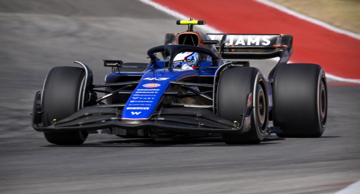 Franco Colapinto en el Gran Premio de Estados Unidos. Foto: REUTERS.